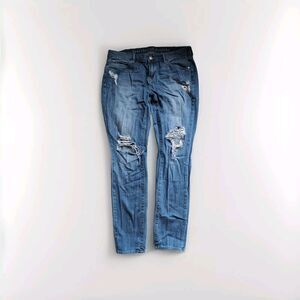 ARTICLES OF SOCIETY Medium Boyfriend Loose Straight Distressed Denim Jeans 28